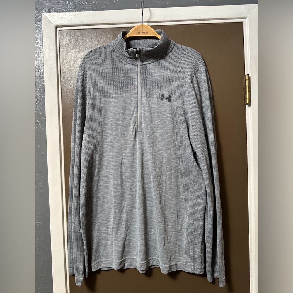 Under Armour Gray Zip Up Long Sleeve